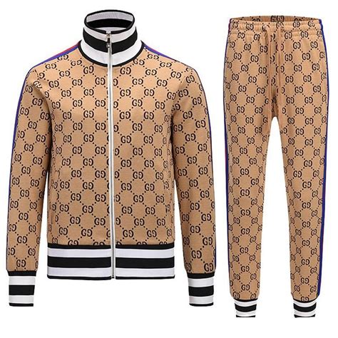 gucci black tracksuit|gucci jogging suit.